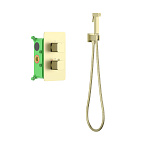 Гигиенический душ с термостатом Timo Petruma 5089/17SM золото матовое