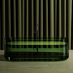 Прозрачная ванна Abber Kristall 170 AT9708Emerald зеленый