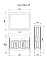 Комплект мебели ASB-Woodline Модена 105 9133K белая патина (Тумба+раковина+зеркало+светильники)