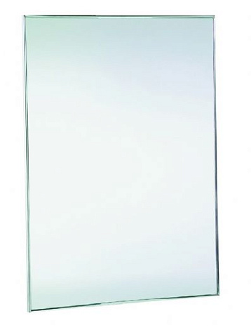 Зеркало Nofer 08051.B антивандальное с рамкой из нержавеющей стали