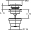 Донный клапан для раковины Jacob Delafon E30536-CP, хром