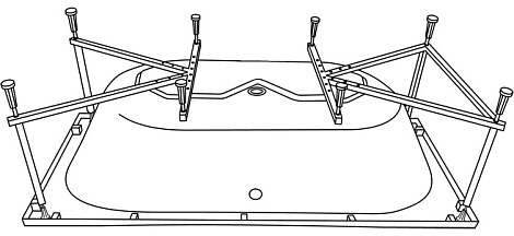 Акриловая ванна Excellent PRYZMAT 170x75 WAEX.PRY17WH