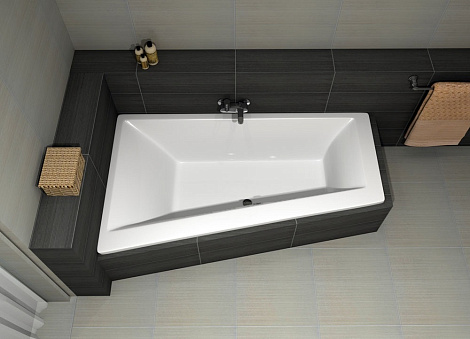 Акриловая ванна Excellent SFERA 170x100 WAEX.SFL17WH, левая