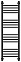 Полотенцесушитель водяной Сунержа Богема+ прямая 1000х300 15-0220-1030 муар темный титан (ре-64)