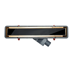 Душевой лоток Pestan Confluo Premium Black Glass Line 13100114, Золото