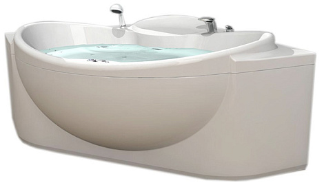 Акриловая ванна Акватек Эпсилон 150x150 с фр.экр. (вклеенный каркас)
