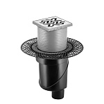 Душевой трап Berges Platz Antik 100x100 (090060) матовый хром