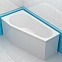 Акриловая ванна Riho Delta 160x80 BB8200500000000 (B068001005) правая
