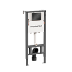 Инсталляция для унитаза Ceramica Nova Balance CN121002MB с клавишей смыва черный матовый