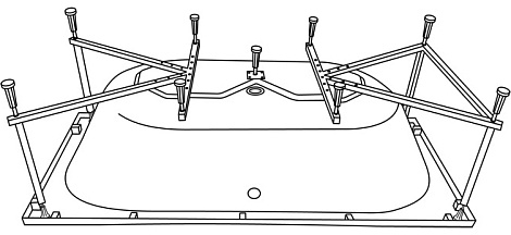 Акриловая ванна Excellent PRYZMAT 180x80 WAEX.PRY18WH