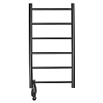 Полотенцесушитель электрический Domoterm Классик черный DMT 109-6 40x81 ЧРН EK L