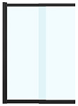 Шторка для ванны Azario Merrit 100 AZ-NF6122 1000 BLACK черная
