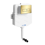 Бачок скрытого монтажа WasserKRAFT 10TLT.031.ME.PG03 с клавишей золото