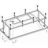 Монтажный комплект Roca Sureste 150x70 (ZRU9302779)