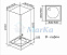 Шторка для поддона 1MarKa Irida 80x80 2200000010452, профиль белый