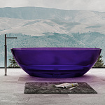 Прозрачная ванна Abber Kristall 180x85 AT9702Amethyst аметист