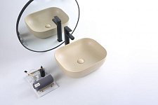 Раковина накладная BelBagno BB1302-H316 бежевая матовая