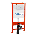 Инсталляция для унитаза BelBagno BB026BB082BL с кнопкой белый