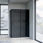 Душевой уголок Vincea Slim Soft 120x90 VSR-1SS9012CGB черный