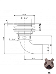 Слив для душевого поддона Nicolazzi 5566TB tuscan brass