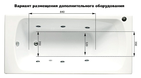 Акриловая ванна Aquanet Roma 150x70 204026