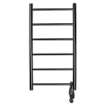 Полотенцесушитель электрический Domoterm Классик черный DMT 109-6 40x81 ЧРН EK R