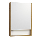 Шкаф зеркальный Aquaton Сканди 1A252102SDZ90 55 см белый/дуб рустикальный
