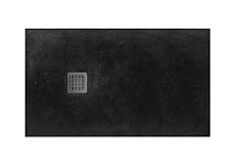 Душевой поддон Roca Terran 1400x800 AP10157832001400, черный, с сифоном и решеткой