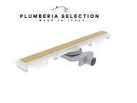 Душевой трап Plumberia Selection PSM Modular PSM60OB золото брашированное