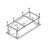 Каркас для ванны Santek Монако 170x75 1WH112423
