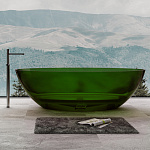 Прозрачная ванна Abber Kristall 180x85 AT9702Emerald изумруд